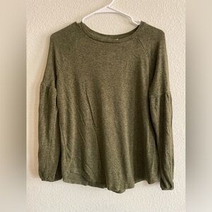 Old Navy luxe women’s Olive Green Long Sleeve Top size S